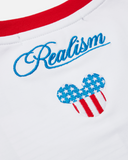 REALISM AND DISNEY USA BABY TEE WHITE