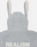 BUNNY ZIP HOODIE GREY MARLE