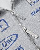 R-LINE ZIP HOODIE GREY MARLE