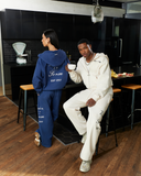 PASTE-UP SWEATPANTS OPEN LEG ASTRAL NAVY