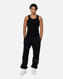 COURT BOXY SWEATPANTS MIDNIGHT PEACH