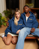 HEAVEN LOGO ZIP HOODIE MAZARINE GOLD