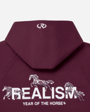 HORSE LOGO HOODIE CARMINE RED