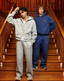 LEGACY SWEATPANTS OPEN LEG V2 GREY MARLE PLAID