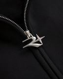 GLIMMER LOGO ZIP HOODIE V2 BLACK
