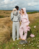 BUNNY ZIP HOODIE PASTEL PINK