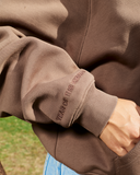 HORSE PATCH ZIP HOODIE EARTH