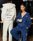 PASTE-UP SWEATPANTS OPEN LEG ASTRAL NAVY
