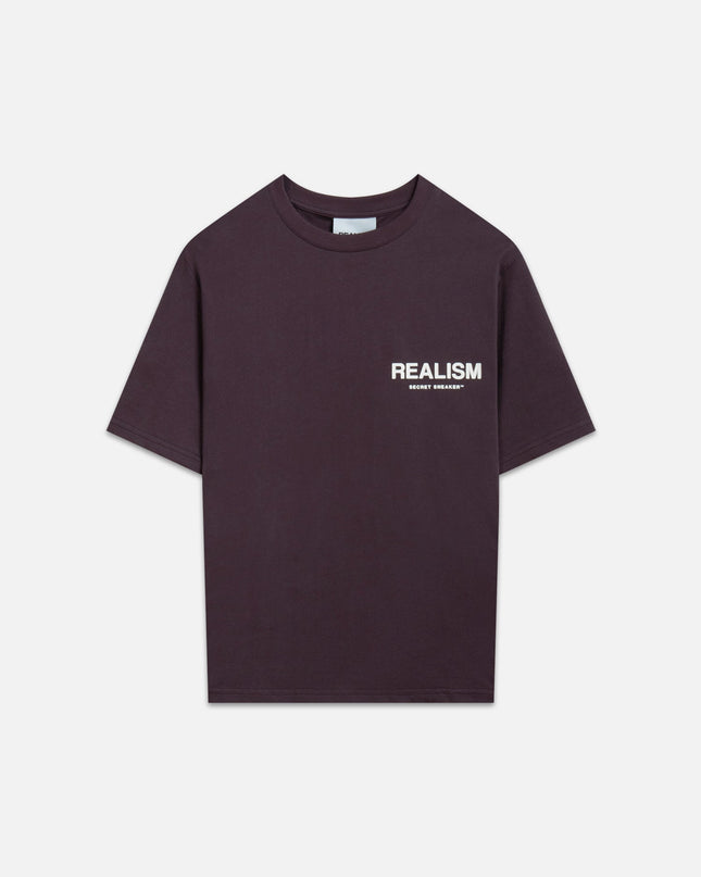 BACK LOGO TEE PLUM