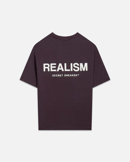 BACK LOGO TEE PLUM