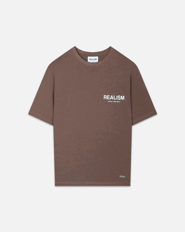 BACK LOGO TEE SEPIA BROWN