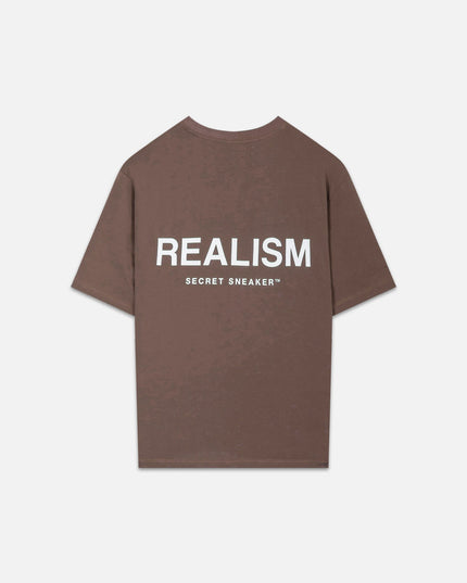 BACK LOGO TEE SEPIA BROWN