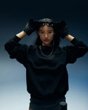 BACK LOGO CREWNECK OBSIDIAN