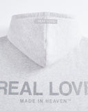 REAL LOVE ZIP HOODIE SNOW MARLE
