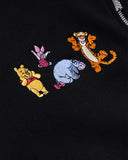 REALISM AND WINNIE THE POOH CREW ZIP HOODIE BLACK