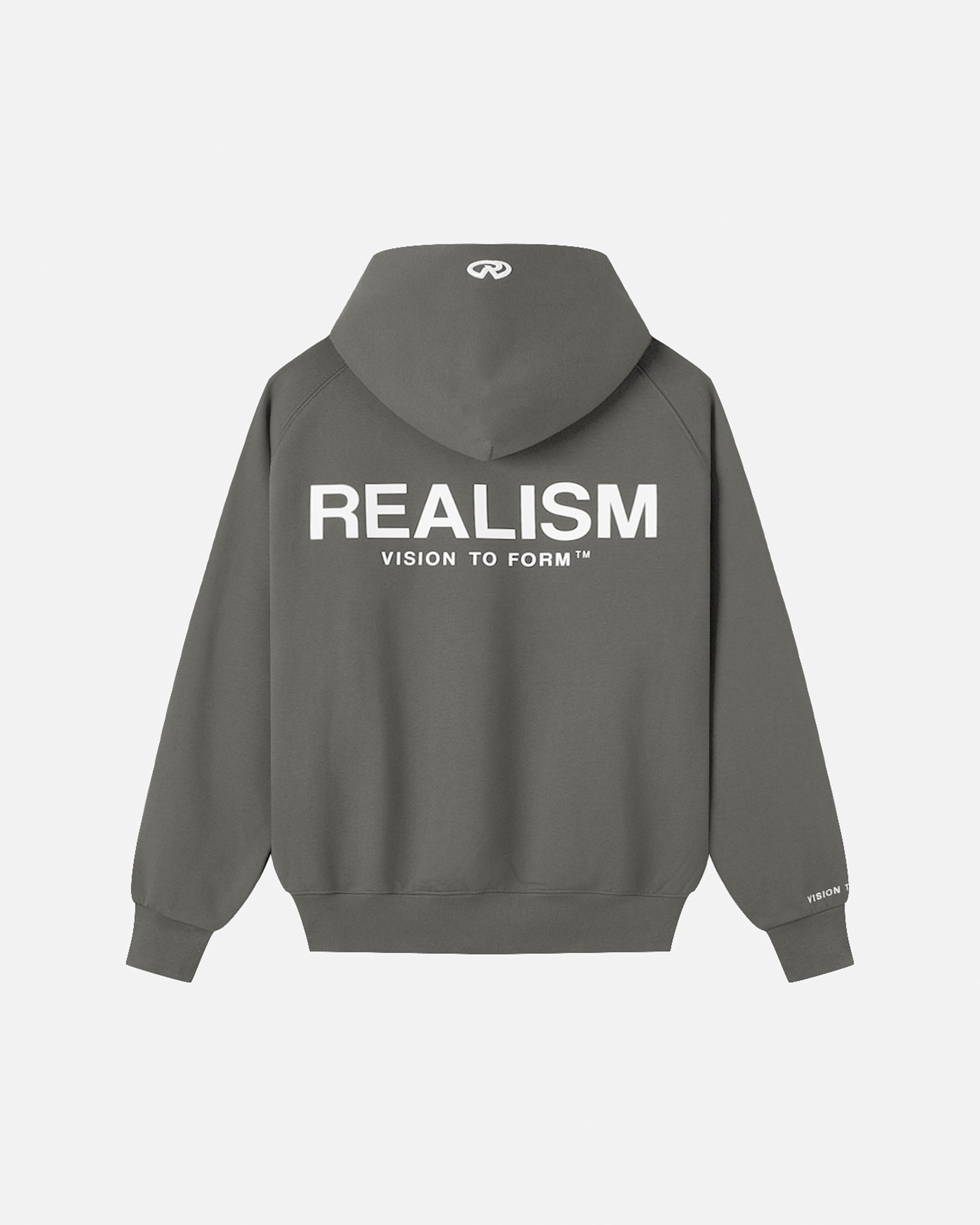 Vision Logo Hoodie Cool Grey | Realism Hoodie