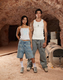 VIVANT DENIM SHORTS V2 WASHED BLUE
