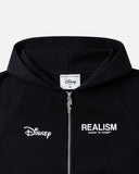 REALISM AND DISNEY MICKEY & FRIENDS SKETCH ZIP HOODIE BLACK