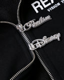 REALISM AND DISNEY MICKEY & FRIENDS SKETCH ZIP HOODIE BLACK