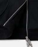 REALISM AND DISNEY MICKEY & FRIENDS SKETCH ZIP HOODIE BLACK
