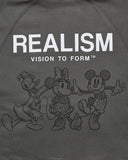 REALISM AND DISNEY MICKEY & FRIENDS SKETCH ZIP HOODIE COOL GREY