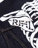 SKELETON DENIM JACKET INDIGO