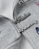 [PRE-ORDER] REALISM AND WINNIE THE POOH ALL-OVER ZIP HOODIE GREY MARLE