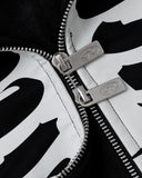 SKELETON ZIP HOODIE BLACK
