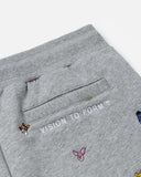 REALISM AND WINNIE THE POOH ALL-OVER SHORTS GREY MARLE