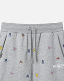 REALISM AND WINNIE THE POOH ALL-OVER SHORTS GREY MARLE