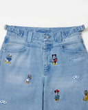 REALISM AND DISNEY CHARACTER DENIM WASHED BLUE
