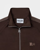 RACER TRACK JACKET DARK CHOC
