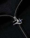 GLIMMER LOGO ZIP HOODIE V2 BLACK ICE