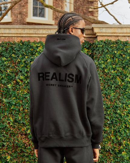 BACK LOGO HOODIE OBSIDIAN