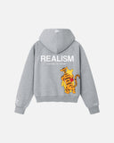 REALISM AND WINNIE THE POOH PEEK-A-BOO HOODIE GREY MARLE