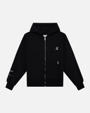 RADIANT ZIP HOODIE BLACK