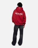 VISION LOGO ZIP HOODIE CRIMSON RED
