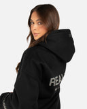 COURT BOXY HOODIE BLACK V2