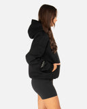 COURT BOXY HOODIE BLACK V2