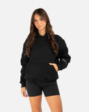 COURT BOXY HOODIE BLACK V2