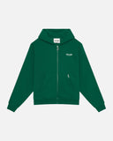 STUDIO ZIP HOODIE PINE GREEN