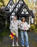 [PRE-ORDER] REALISM AND WINNIE THE POOH ALL-OVER ZIP HOODIE GREY MARLE