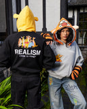 REALISM AND WINNIE THE POOH CREW ZIP HOODIE BLACK