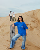 IN THE CLOUDS TEE AZURE BLUE