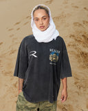 SOUVENIR TEE WASHED BLACK