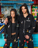 REALISM AND DISNEY BACK TO FRONT ZIP HOODIE BLACK