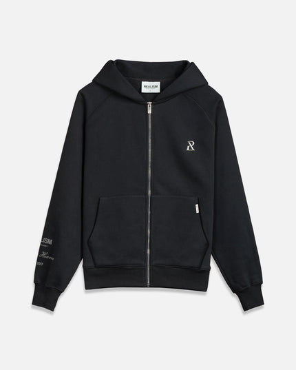 RADIANT ZIP HOODIE BLACK