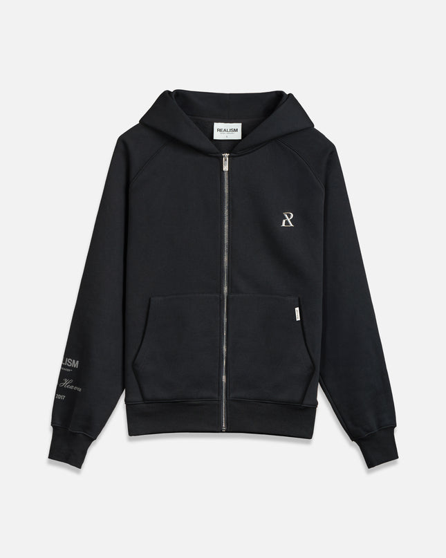 RADIANT ZIP HOODIE BLACK