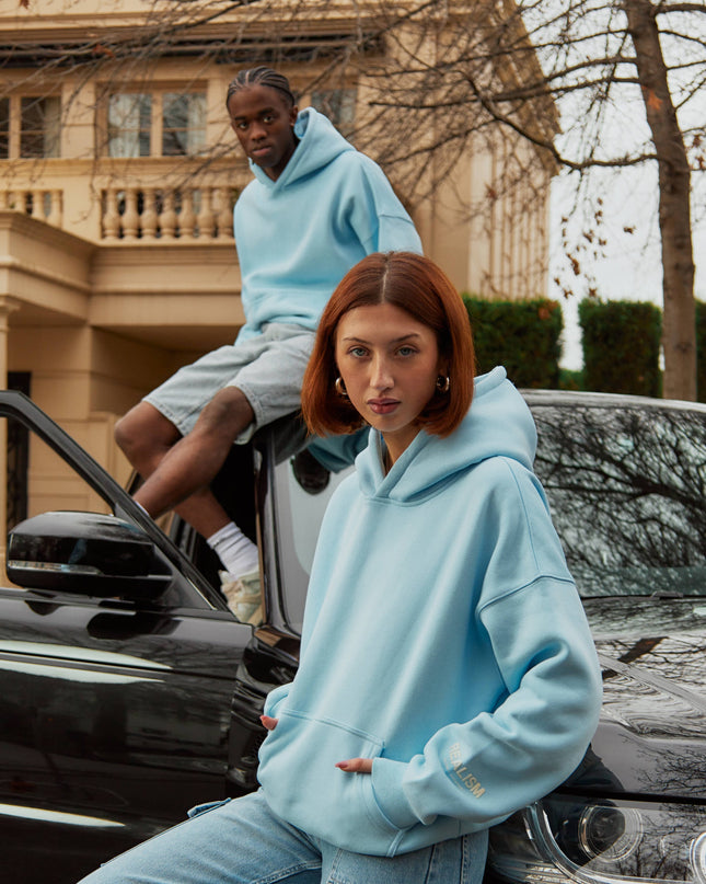 COURT BOXY HOODIE SKY BLUE