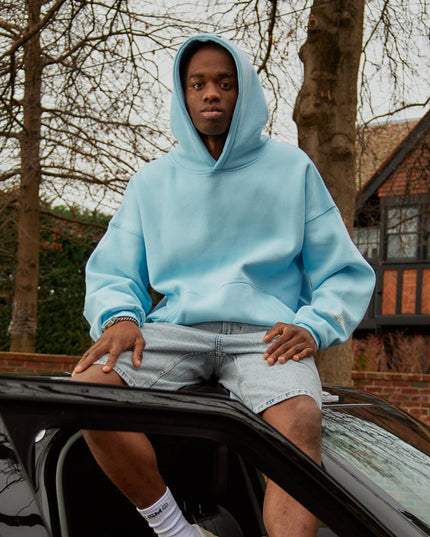 COURT BOXY HOODIE SKY BLUE